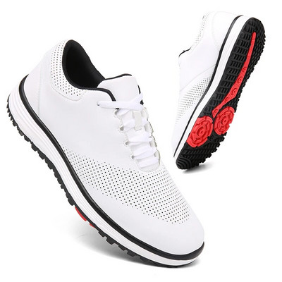 Fashion Golf Shoes Men`s Waterproof and Breathable Golf Shoe Large Sizes 36-48