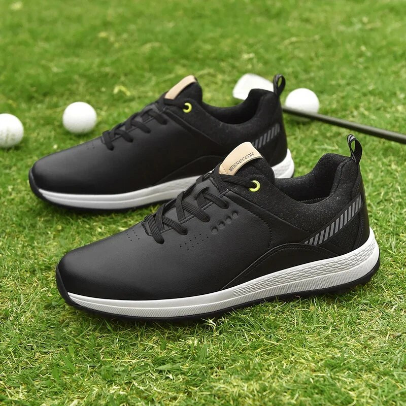 Golfo batai Vyriški Profesionalūs Vandeniui Neperšlampami Golfo Žaidėjai Sportiniai Sneakers Turf Grass Golfo Batai Moterims Patogūs vaikščiojimo Sneakers Juodi