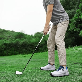 Ежедневни обувки за голф с бързо връзване Водоустойчиви неплъзгащи се маратонки за голф Мъжки професионални обувки за голфър Спортни обувки за голф за ходене