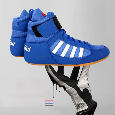 Autentiški unisex imtynių batai vyrams treniruočių batai karvės raumenims padas suvarstomi batai sportbačiai profesionalūs bokso batai