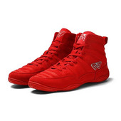 Pantofi de lupte pentru bărbați, antrenament, ușoare, cu vârf înalt, pantofi de box profesionali, în aer liber, moale, pentru antrenament sport pentru bărbați, albastru negru