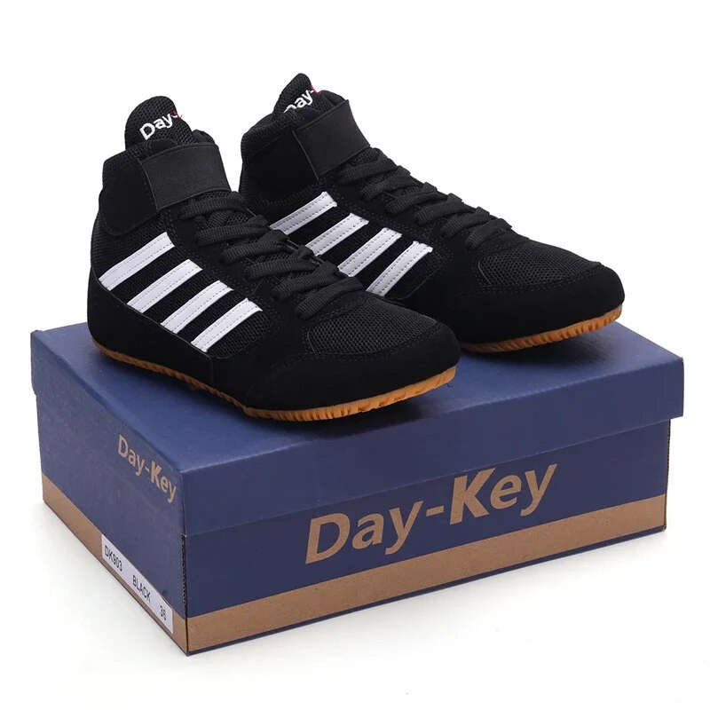 Vyriški bokso treniruokliai sportiniai bateliai karvės raumenims bokso bateliai orui pralaidūs imtynių batai padai, kova, profesionali bokso avalynė