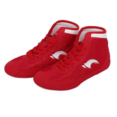 HONG GANG bărbați, femei, pantofi de box pentru copii Talpă exterioară din cauciuc Pantofi de luptă respirabili Femei pentru costum de lupte pantofi pentru lupte