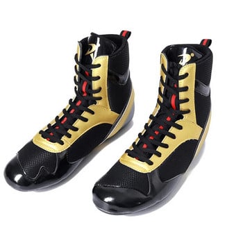 TaoBo Размер 35-46 Деца Възрастни Спортни бойни тренировки Високи обувки Боксови обувки Фитнес зала за борба Вдигане на тежести Обувки за клек на закрито