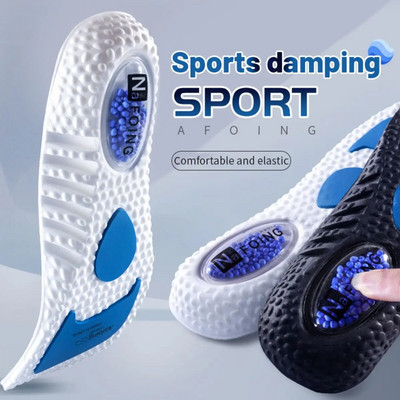 1 pereche Upgrade Sport Absorbție de șoc branț din spumă cu memorie PU Suport arc respirabil Pad pantofi ortopedici pentru bărbați femei Îngrijirea picioarelor