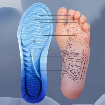 Αθλητικοί πάτοι για παπούτσια Γυναικεία Ανδρική σόλα PU Μαλακό αναπνεύσιμο 4D μαξιλάρι απορρόφησης κραδασμών Running Ορθοπεδική φροντίδα Πάτοι για πόδια