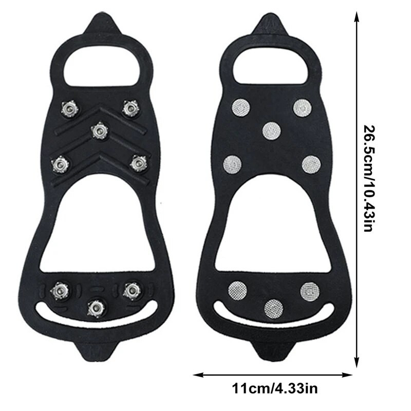 1 paar lumi jäähaarats Kõndimisjalatsid naelad Käepidemed Klambrid 8 naastud Libisemisvastased jalanõud Krambid Ohutustööriistad Talv