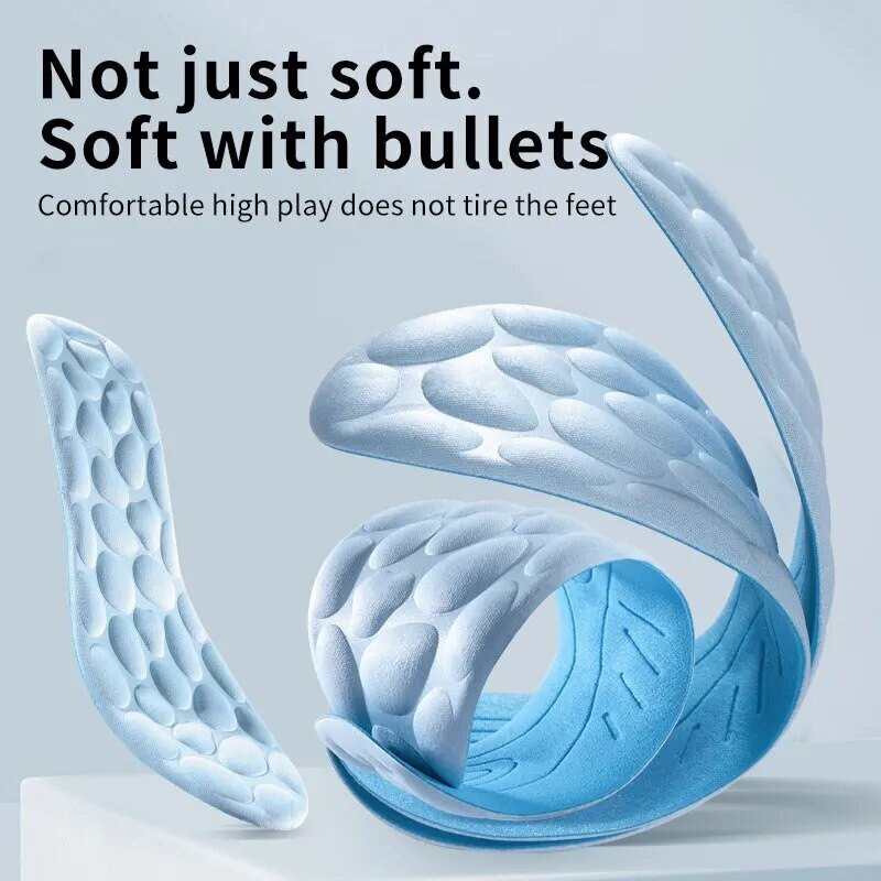 4D spordisisetallad jalatsitele Naiste meeste deodorant, hingav padi jooksussisetallad jalgadele Ortopeedilised massaažijooksupadjad