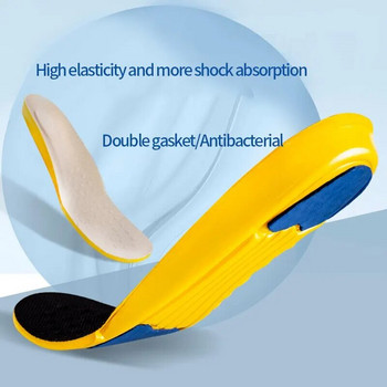 Спортни стелки за мъже Дамски вложки за обувки Подложка Меки дишащи маратонки Бягане Силиконова гел възглавница Ортопедична грижа EVA стелки
