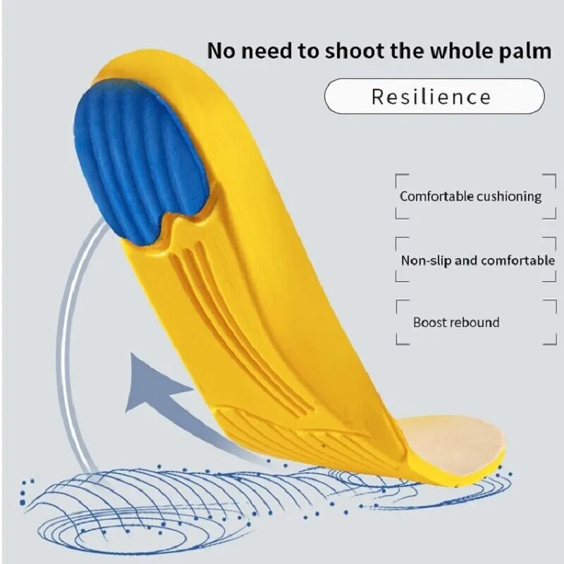 Sport sisetallad meestele Naiste jalatsite sisetallad Pehmed hingavad tossud Jooksu silikoongeelpadi Ortopeediline hooldus EVA sisetallad