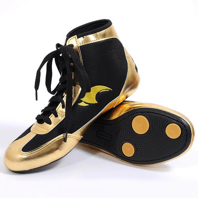 Professional Boxing Shoes Men Women Leather Breathable Upper Weightlifting Sneakers Sanda Gym Training Shoes