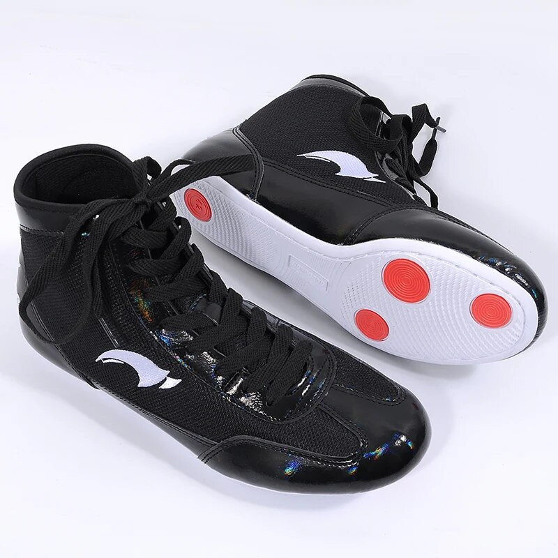 Professionaalsed poksijalatsid Meeste Naiste Nahast hingavad ülemised jõutõstmise tossud Sanda Jõusaali treeningjalatsid