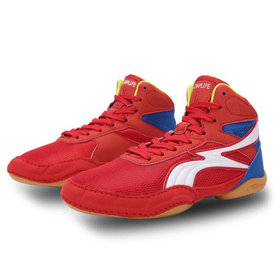 Vaikiški bokso bateliai maži 30–36 dydžio kvėpuojantys, dėvėjimuisi atsparūs neslystantys imtynių batai Koviniai sportbačiai, treniruoklių salė, treniruočių avalynė