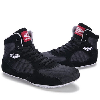 Επαγγελματικά παπούτσια πυγμαχίας για ανδρικά μαύρα αθλητικά παπούτσια πάλης ανδρικά αναπνεύσιμα κορυφαίας ποιότητας μπότες μάχης πυγμαχίας Ανδρικές μπότες πάλης
