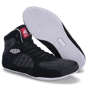 Επαγγελματικά παπούτσια πυγμαχίας για ανδρικά μαύρα αθλητικά παπούτσια πάλης ανδρικά αναπνεύσιμα κορυφαίας ποιότητας μπότες μάχης πυγμαχίας Ανδρικές μπότες πάλης