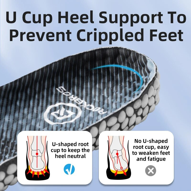 ROCKBROS mäluvahust sisetallad Hingav padi Jooksu sisetallad Sporditugi Jalgadele Meeste naiste ortopeedilised kingad 1 paar