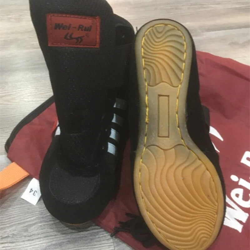 Profesionalūs imtynių batai vaikams bokso batai vaikams 30-35 dydžio minkšti Oxford sportbačiai FT21