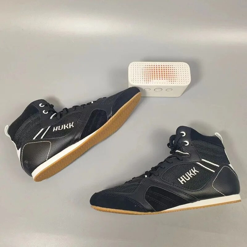 Profesionalūs vyrų, moterų, bokso batai, patvarūs sportiniai batai, didelis berniukas, juodi mėlyni imtynių batai.