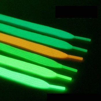 1,2 метра светещи цветни връзки за обувки Светещи светещи маратонки Плоски платнени връзки за обувки Светещи спортни ежедневни връзки