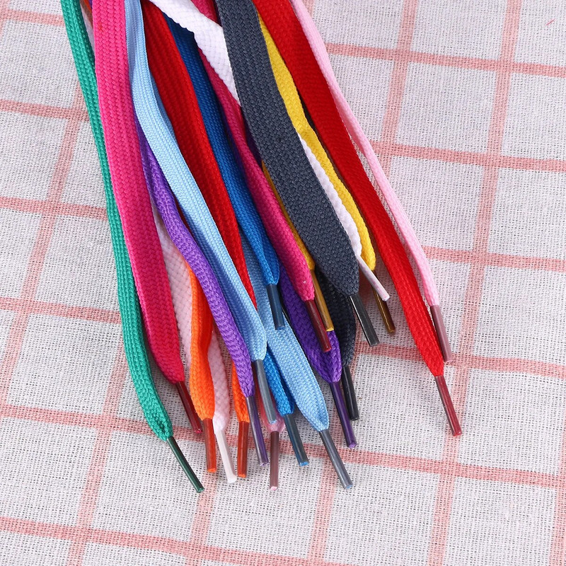 12 porų virvių keitimas plokščiais batų raišteliais Paprasti batų raišteliai Sportinių batų raišteliai Batai Sportiniai bateliai Pačiūžos (mišrios spalvos)