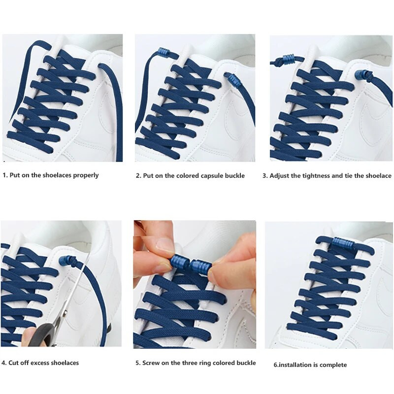 Lauko batų raišteliai Mada Nauji batų raišteliai Magnetiniai raišteliai Sportiniai batų raišteliai be kaklaraiščio Vieno dydžio be kaklaraiščių Batų raišteliai Batų virvelės plokščios