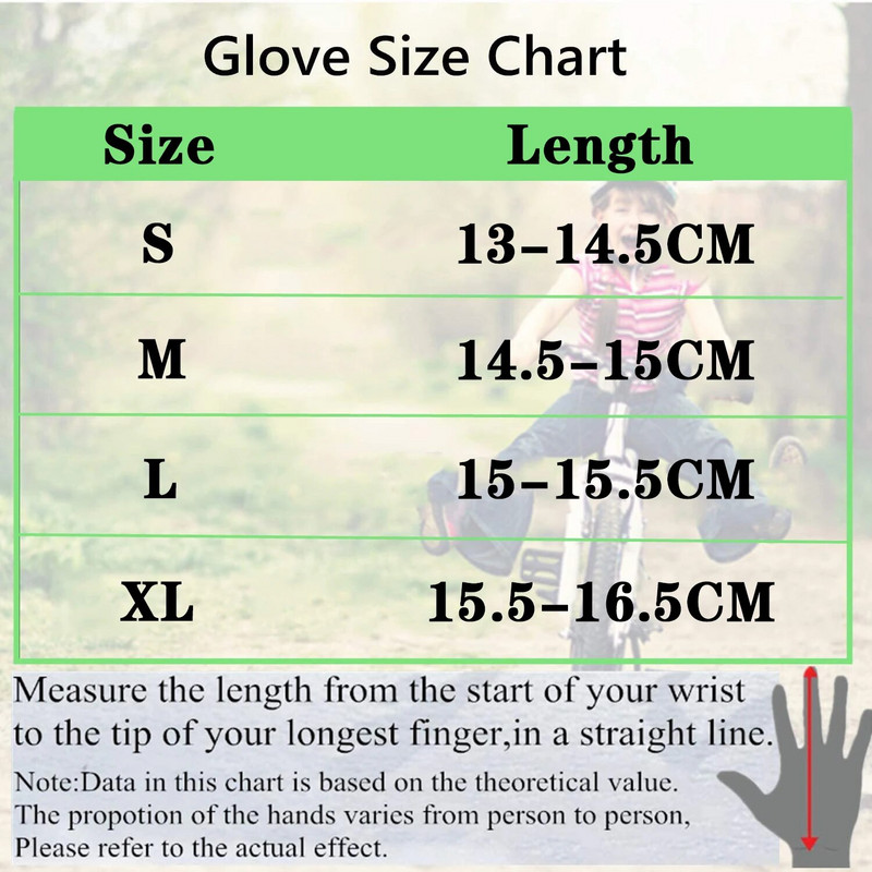 Atsparios vandeniui lauko sportinės dviračių pirštinės Vaikams Jodinėjimas Pirštinės Motociklas Važiavimas Dviračiais Berniukai Merginos Pristatymas