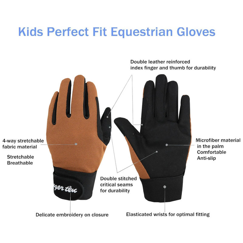 Atsparios vandeniui lauko sportinės dviračių pirštinės Vaikams Jodinėjimas Pirštinės Motociklas Važiavimas Dviračiais Berniukai Merginos Pristatymas