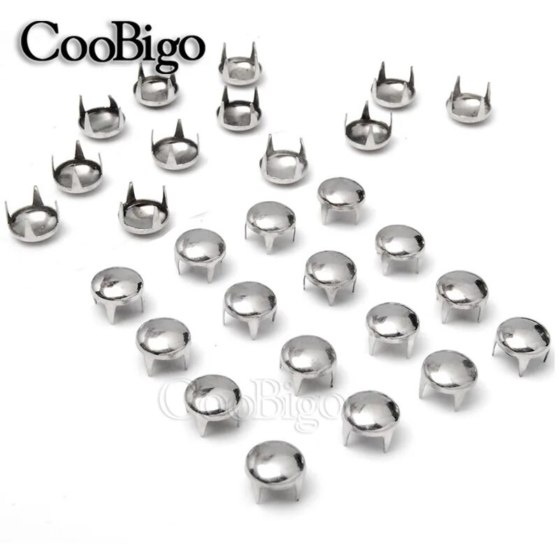 100 τμχ 8mm Στρογγυλά πριτσίνια Dome Καρφιά Spike Spots για εξωτερικούς χώρους Nailhead Punk Rock DIY Δερμάτινα Craft παπούτσια Ανταλλακτικά τσάντας ένδυσης Διακόσμηση