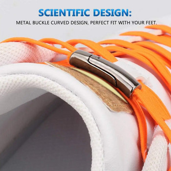 2 бр. Унисекс метални магнитни връзки за обувки, заключващи се еластични маратонки, връзки за възрастни, деца, магнитни връзки за обувки, безплатни връзки за връзки, връзки