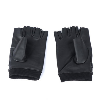 Vanjske PU kožne rukavice s pola prsta Muške prozračne tople i baršunaste rukavice bez prstiju Oprema za vanjske aktivnosti