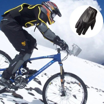 Muške rukavice od prave kože Jesen Zima Plus Tanke modne trendove Elegantne muške kožne rukavice za vanjsku vožnju Topla oprema