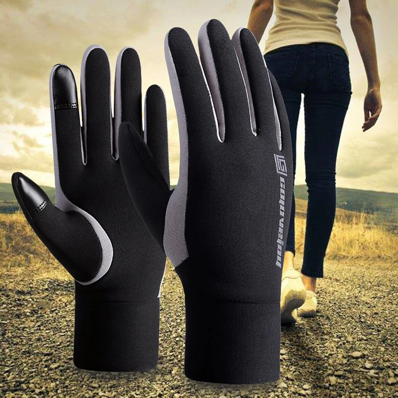 Professionaalsed puuteekraaniga tuulekindlad välispordikindad hingavad soojad ratsutamiskindad meestele naistele kõrge kvaliteediga