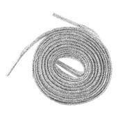 Garneck 1 pereche șireturi plate cu sclipici 11 m șireturi elegante Legături pentru pantofi Accesorii pentru pantofi (argintiu)