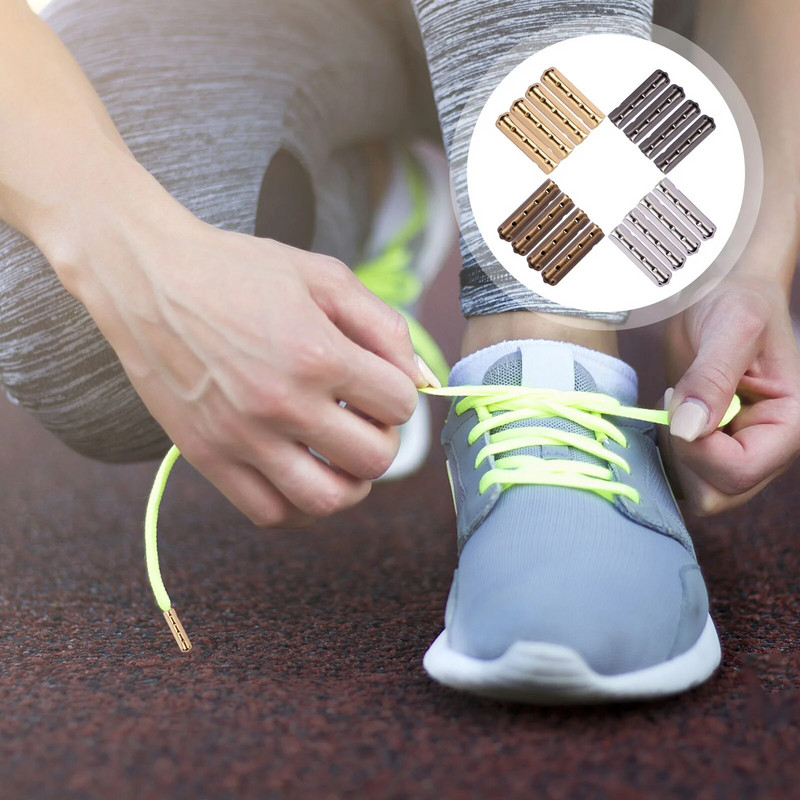 Supvox 80 τεμ. DIY άκρες για κορδόνια παπουτσιών Επισκευή κεφαλής παπουτσιών Lace tips Μεταλλικά άκρα αντικατάστασης κορδονιών