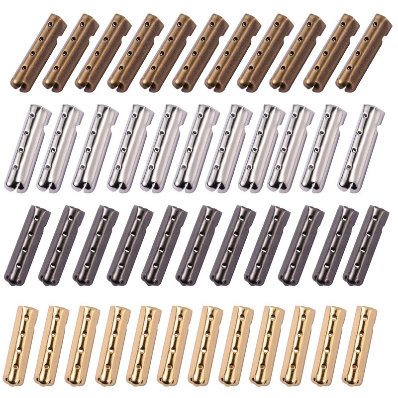 Supvox 80 τεμ. DIY άκρες για κορδόνια παπουτσιών Επισκευή κεφαλής παπουτσιών Lace tips Μεταλλικά άκρα αντικατάστασης κορδονιών