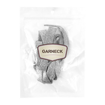Garneck 1 чифт блестящи връзки за обувки 11 м плоски модни връзки за обувки Връзки за обувки за маратонки платнени обувки (сребро)