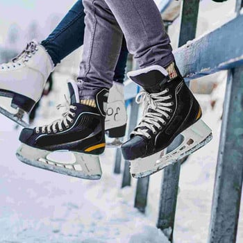 Κορδόνια παπουτσιών Γραβάτες Ιμάντες για πατίνια χόκεϊ Κερωμένα πατίνια ρολό Κορδόνια παπουτσιών Λευκός μακρύς πάγος