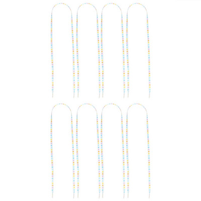 4 ζεύγη ίσια κορδόνια λουλούδια Παιδικές μπότες για κορίτσια Αξεσουάρ για κορίτσια Πολυεστερικά κορδόνια μόδας