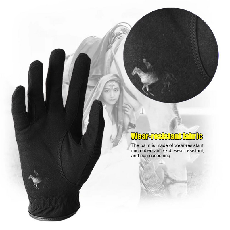 Bărbați, femei, mănuși de călărie, ecran tactil anti-alunecare, cu degetul complet, pentru baseball, softball, mănuși sportive pentru echipamente sportive în aer liber