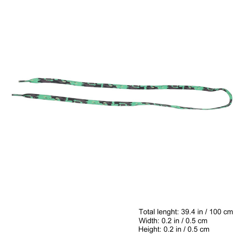 10 paari mitmeotstarbelised gradientvärviga kingapaelad Dekoratiivsed lamedad kingapaelad