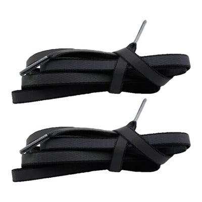 2 páry reflexných šnúrok do topánok, ploché šnúrky, unisex, fluorescenčné, lesklé