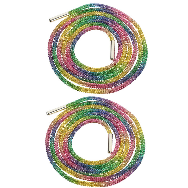 Jooksujalats Rhinestone Glitter Kingapaelad Personality valged kingad tossudele Plus puuvillane köieliim Crystal Bling