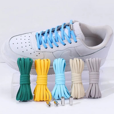 Moda colorată șireturi noi în aer liber șireturi elastice pantofi pentru copii șireturi pantofi fără cravată șireturi moi leneșe șireturi pentru pantofi unisex