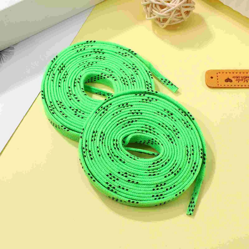 Jäähoki vahatatud uisupaelad 96-tollised kahekihilised punutisega tugevdatud otsad jäähoki uisususapaelte jaoks