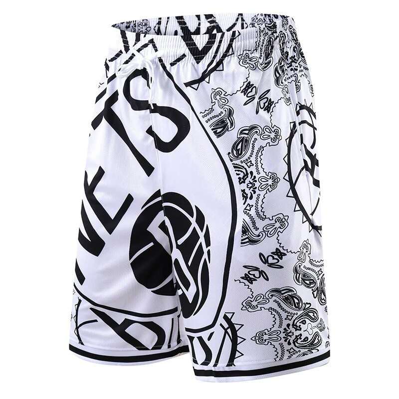 Vyriški šortai su dviem kišenėmis laisvalaikio treniruotės Futbolas Krepšinis 3D spausdinimas Vyriški šortai iki kelių 5XL Vyriški bėgimo apatiniai