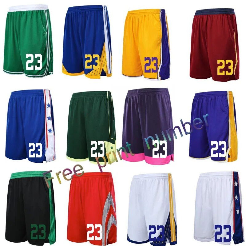 Dječje košarkaške kratke hlače za muškarce s printom za teretanu na otvorenom, široke prozračne trenirke Patchwork fitness trening muške kratke hlače za nogomet