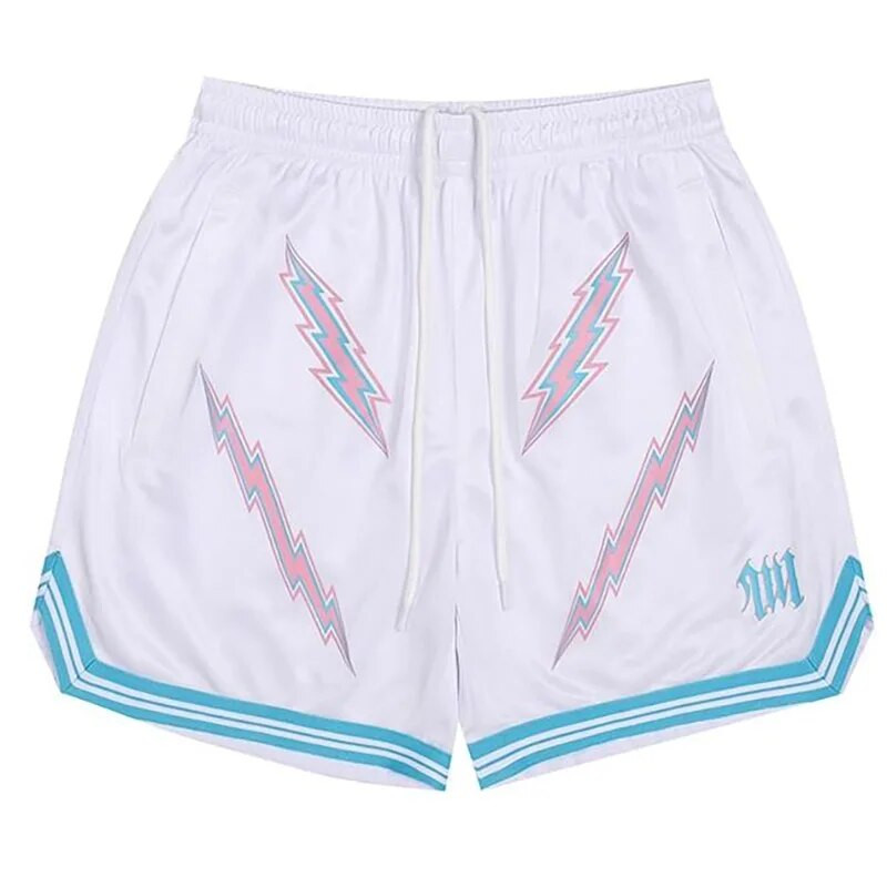 Vyriški šortai Vasariniai kvėpuojantys vyriški moteriški krepšinio šortai Laisvos amerikietiškos beveik treniruotės bėgimo sportinės penkių taškų kelnės