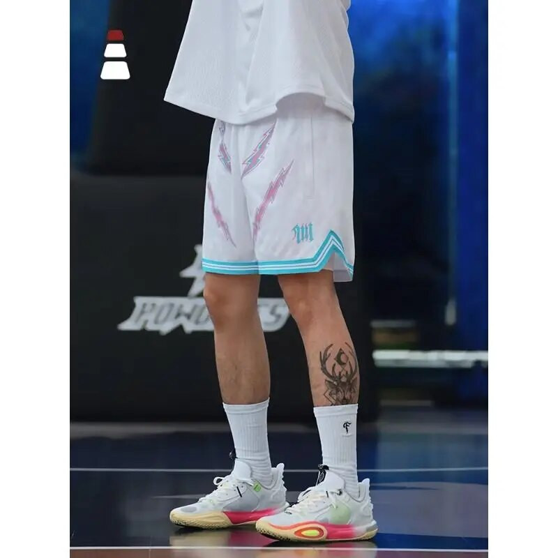 Vyriški šortai Vasariniai kvėpuojantys vyriški moteriški krepšinio šortai Laisvos amerikietiškos beveik treniruotės bėgimo sportinės penkių taškų kelnės