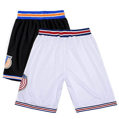 Space Jam Basketball Shorts LOLA Murray TWEETY TAZ D DUCK Movie Tune Squad BUGS Sports Outdoor Bijele kratke hlače