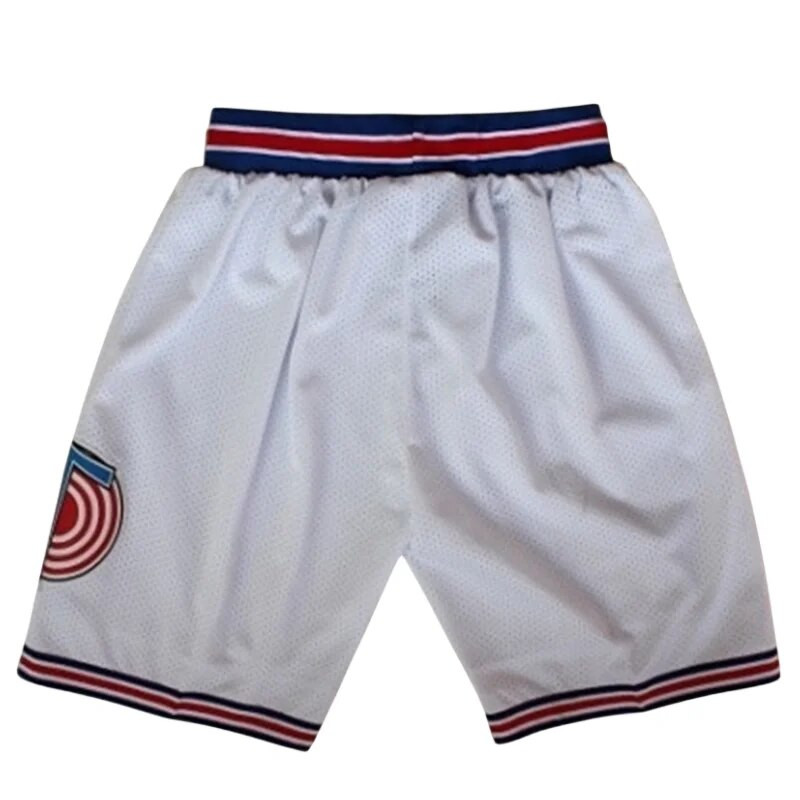 Space Jam kosárlabda rövidnadrág LOLA Murray TWEETY TAZ D DUCK Movie Tune Squad BUGS Sport kültéri fehér rövidnadrág